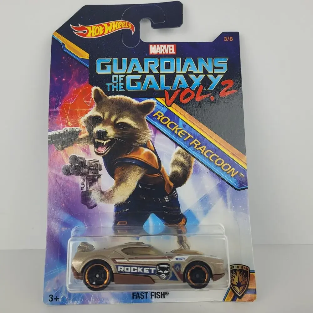2017 Hot Wheels Marvel Guardians of the Galaxy Vol. 2 Rocket Raccoon Fast Fish